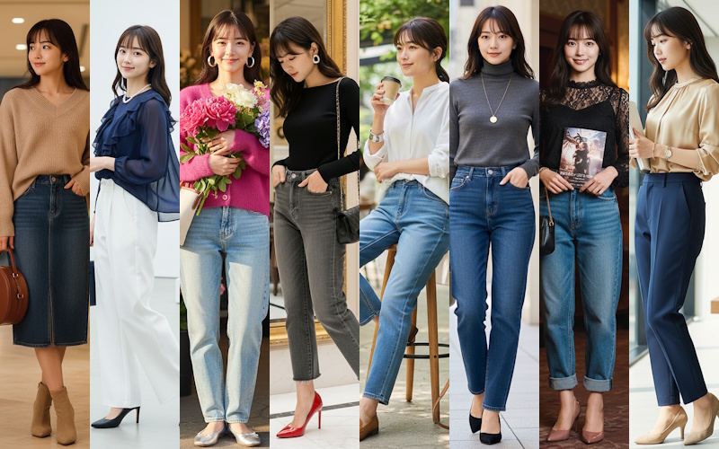 40代からのデニムコーデは上品に。似合わない原因と選び方、きれいめな着こなし方