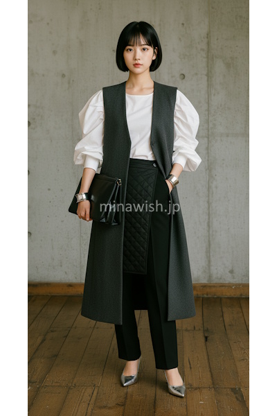 クリエイティブな仕事「スカート・オン・パンツのレイヤード」