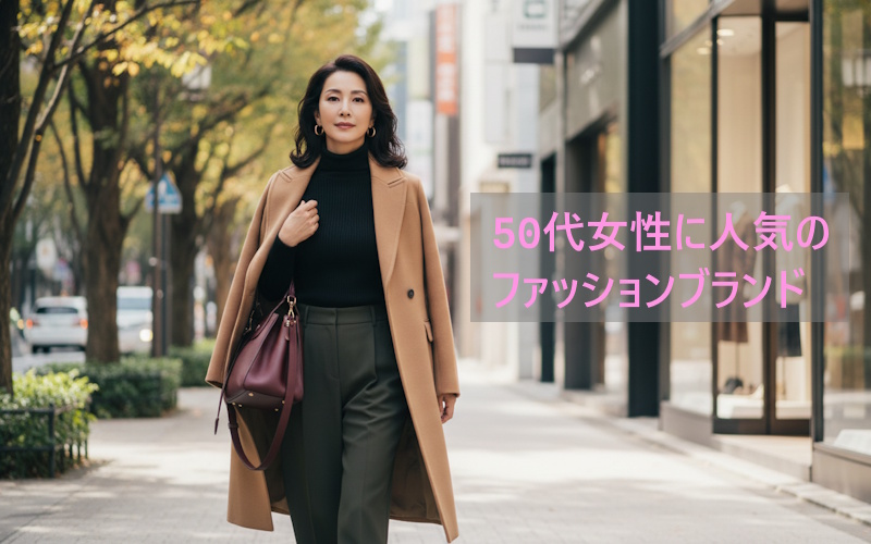 50代女性に人気のおすすめファッションブランドを徹底比較！