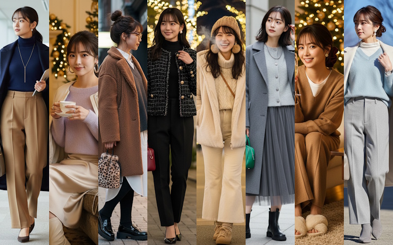 30代40代50代の12月コーデ 大人女性に似合う2025-26冬の最旬ファッション