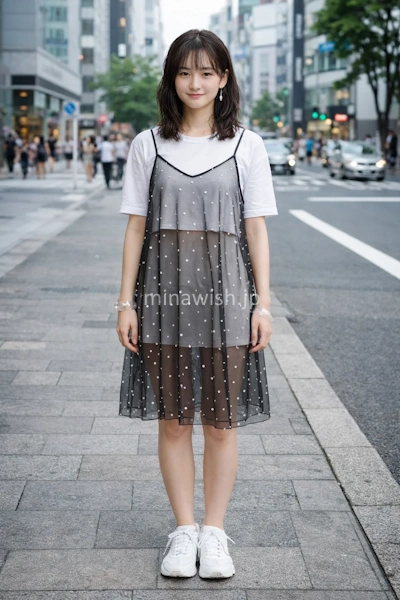 【Sheer Layering】キャミワンピの現代的アップデート